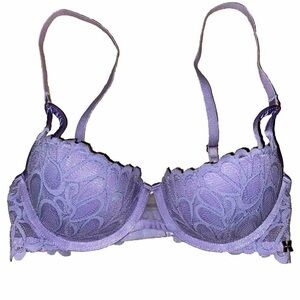 Savage X Fenty Not Sorry Lightly Lined Lace Balconette Bra